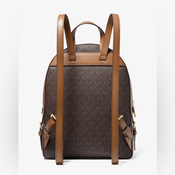 2. NWT Michael Kors Jaycee Medium Backpack Brown - Picture 7 of 8